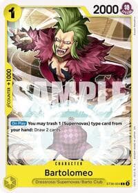 Bartolomeo - ST-36: Starter Deck 36 YELLOW Eustass"Captain"Kid - One Piece Card Game card