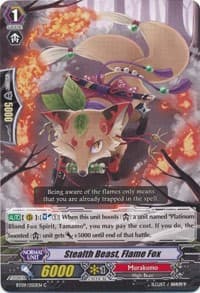 Stealth Beast, Flame Fox - BT09: Clash of Knights & Dragons - Cardfight Vanguard card