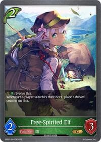 Free-Spirited Elf - Gloryfinder Events - Shadowverse: Evolve card