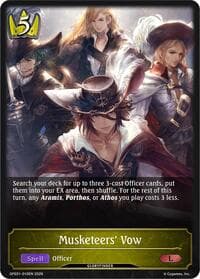 Musketeers' Vow - Gloryfinder Events - Shadowverse: Evolve card