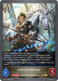 Unicorn Warrior - Gloryfinder Events - Shadowverse: Evolve card