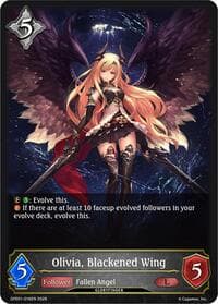 Olivia, Blackened Wing - Gloryfinder Events - Shadowverse: Evolve card