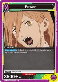 Power (013) - UE22BT: CHAINSAW MAN - Union Arena card