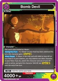 Bomb Devil (016) - UE22BT: CHAINSAW MAN - Union Arena card