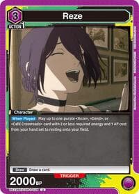 Reze (028) - UE22BT: CHAINSAW MAN - Union Arena card