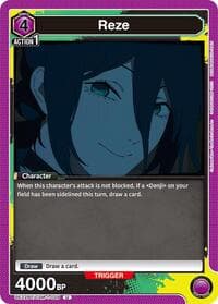 Reze (029) - UE22BT: CHAINSAW MAN - Union Arena card