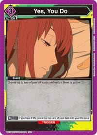 Yes, You Do - UE22BT: CHAINSAW MAN - Union Arena card