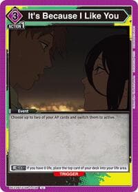 It's Because I Like You - UE22BT: CHAINSAW MAN - Union Arena card