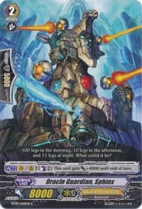 Oracle Guardian, Sphinx - BT09: Clash of Knights & Dragons - Cardfight Vanguard card