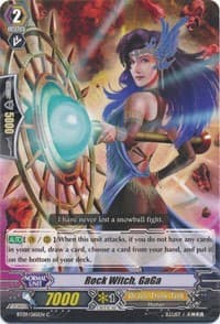 Rock Witch, GaGa - BT09: Clash of Knights & Dragons - Cardfight Vanguard card
