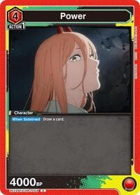Power (058) - UE22BT: CHAINSAW MAN - Union Arena card