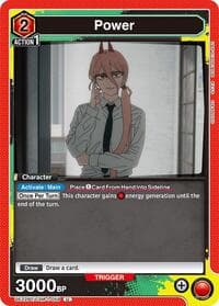 Power (059) - UE22BT: CHAINSAW MAN - Union Arena card