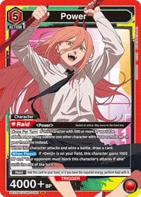Power (061) - UE22BT: CHAINSAW MAN - Union Arena card