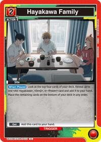 Hayakawa Family - UE22BT: CHAINSAW MAN - Union Arena card