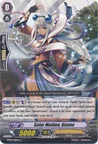 Solar Maiden, Uzume - BT09: Clash of Knights & Dragons - Cardfight Vanguard card