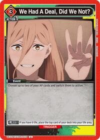 We Had A Deal, Did We Not? - UE22BT: CHAINSAW MAN - Union Arena card