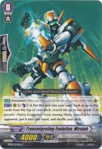 Transmigrating Evolution, Miraioh - BT09: Clash of Knights & Dragons - Cardfight Vanguard card