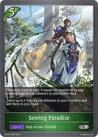 Sowing Paradise - BP18: Neometropolis - Shadowverse: Evolve card
