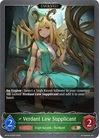 Verdant Law Supplicant (Evolved) - BP18: Neometropolis - Shadowverse: Evolve card