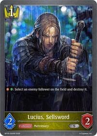 Lucius, Sellsword - BP18: Neometropolis - Shadowverse: Evolve card
