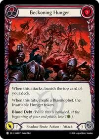 Beckoning Hunger (Red) - Usurp the Shadow Throne - Flesh and Blood TCG card