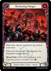 Beckoning Hunger (Yellow) - Usurp the Shadow Throne - Flesh and Blood TCG card