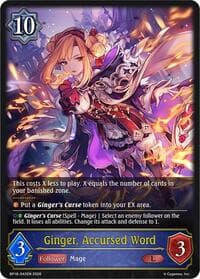 Ginger, Accursed Word - BP18: Neometropolis - Shadowverse: Evolve card