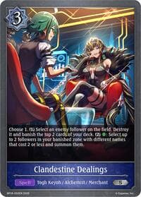 Clandestine Dealings - BP18: Neometropolis - Shadowverse: Evolve card