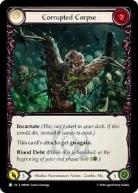 Corrupted Corpse - Usurp the Shadow Throne - Flesh and Blood TCG card