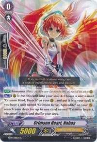 Crimson Heart, Nahas - BT09: Clash of Knights & Dragons - Cardfight Vanguard card