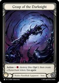 Grasp of the Darknight (Extended Art) - Usurp the Shadow Throne - Flesh and Blood TCG card