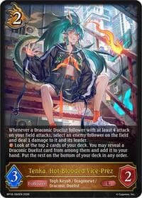 Tenka, Hot-Blooded Vice-Prez - BP18: Neometropolis - Shadowverse: Evolve card