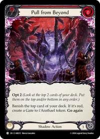 Pull from Beyond (Red) - Usurp the Shadow Throne - Flesh and Blood TCG card