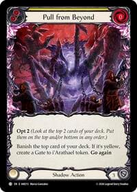 Pull from Beyond (Yellow) - Usurp the Shadow Throne - Flesh and Blood TCG card