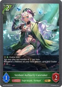 Verdant Authority Caretaker - P01EN (Foil) - BP18: Neometropolis - Shadowverse: Evolve card