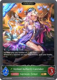 Verdant Authority Caretaker (Evolved) - P02EN (Foil) - BP18: Neometropolis - Shadowverse: Evolve card