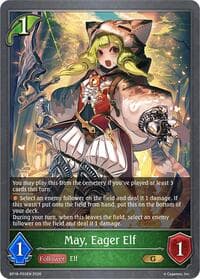 May, Eager Elf - P03EN (Foil) - BP18: Neometropolis - Shadowverse: Evolve card