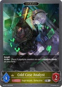 Cold Case Analyst (Evolved) - P13EN (Foil) - BP18: Neometropolis - Shadowverse: Evolve card