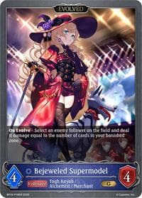 Bejeweled Supermodel (Evolved) - P18EN (Foil) - BP18: Neometropolis - Shadowverse: Evolve card