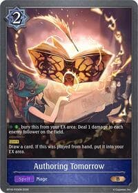 Authoring Tomorrow - P25EN (Foil) - BP18: Neometropolis - Shadowverse: Evolve card