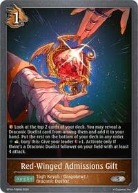 Red-Winged Admissions Gift - P28EN (Foil) - BP18: Neometropolis - Shadowverse: Evolve card