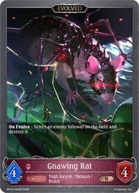 Gnawing Rat (Evolved) - P40EN (Foil) - BP18: Neometropolis - Shadowverse: Evolve card