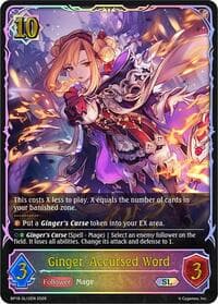 Ginger, Accursed Word (SL) - BP18: Neometropolis - Shadowverse: Evolve card