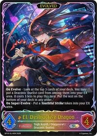 El, Destructive Dragon (Evolved) (SL) - BP18: Neometropolis - Shadowverse: Evolve card