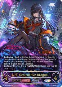 El, Destructive Dragon (Evolved) (U) - BP18: Neometropolis - Shadowverse: Evolve card