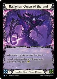 Baalghor, Omen of the End - Usurp the Shadow Throne Pre-release Cards - Flesh and Blood TCG card