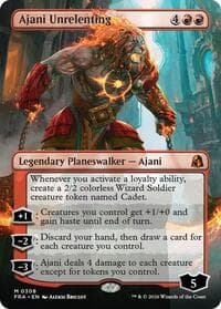 Ajani Unrelenting (Borderless) - Reality Fracture - Magic: The Gathering card