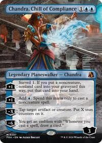 Chandra, Chill of Compliance (Borderless) - Reality Fracture - Magic: The Gathering card