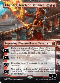 Chandra, Torch of Defiance (Borderless) - Reality Fracture - Magic: The Gathering card