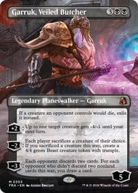 Garruk, Veiled Butcher (Borderless) - Reality Fracture - Magic: The Gathering card
